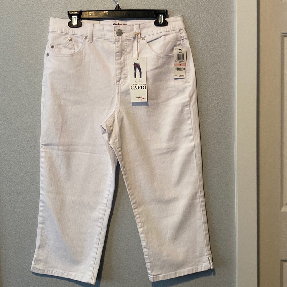 Style & Co. Women's White Ankle Jeans